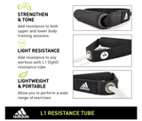 Adidas Resistance Tube Yoga Pilates Gym Exercise Home Fitness Workout L1 - Extra Image