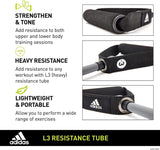 Adidas Resistance Tube Level 3 Elastic Bands Gym Fitness Yoga Workout Strap - Side View