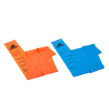 Adidas Training Bands Resistance Rally Training Workout Strap - 2x Blue&Orange - Front View