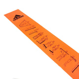 Adidas Training Bands Resistance Rally Training Workout Strap - 2x Blue&Orange - Side View