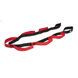 Adidas Stretch Assist Band Looped Warm Up Warmup Pre-Workout - Red/Black - Top-Down View