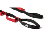 Adidas Stretch Assist Band Looped Warm Up Warmup Pre-Workout - Red/Black - 45-Degree Angle