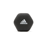 2pc Adidas Hex Dumbbells Gym Training Fitness Weight Lifting Sport Workout - Top-Down View