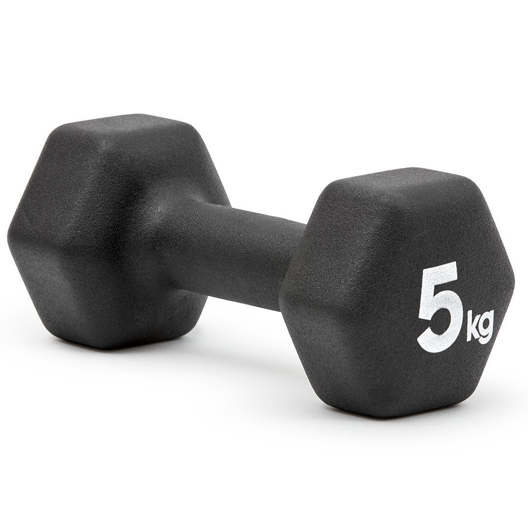 2pc Adidas Hex Dumbbells Gym Training Fitness Weight Lifting Sport Workout - 5kg
