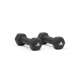 1 pair Adidas Dumbbells Gym Fitness Training Weight Lifting Sport Workout - 1 Kg - Front View