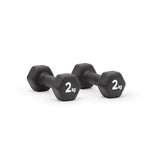 Adidas Dumbells Pair Weight Lifting Home Fitness Gym Strength Exercise - 2 Kg - Front View