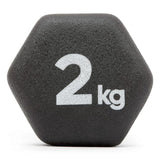 Adidas Dumbells Pair Weight Lifting Home Fitness Gym Strength Exercise - 2 Kg - Side View
