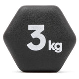 Adidas Dumbells Weight Lifting Fitness Gym Strength Exercise Pair - 3 Kg - Side View