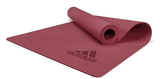 Adidas Premium Yoga Mat 5mm Exercise Training Floor Gym Fitness Pilates - Mystery Ruby - Front View