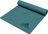 Adidas Premium 5mm Yoga Mat Fitness Gym Exercise Pilates Workout Non Slip Pad - 45-Degree Angle