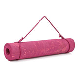 Adidas Premium 5mm Camo Sports Home/Gym Fitness Exercise Yoga Mat Power Berry - Side View