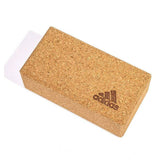 Adidas Yoga Cork Block Home Gym Fitness Exercise Pilates Tool Brick - Brown - Top-Down View
