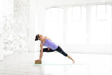 Adidas Yoga Cork Block Home Gym Fitness Exercise Pilates Tool Brick - Brown - Rear View