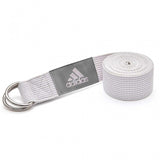 Adidas Premium Yoga Strap 2.5m Long Adjustable Belt Pilates Stretching Poses - Front View