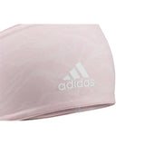 Adidas Sports Hair Band Yoga Exercise Reversible Headband - Clear Orange Graphic - Front View