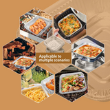 48x Deep Foil Aluminium Disposable Food Container Trays Pans Baking Roast Bulk 33x27x11cm - Rear View
