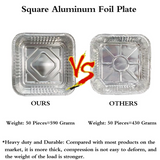 48x Deep Foil Aluminium Disposable Food Container Trays Pans Baking Roast Bulk 33x27x11cm