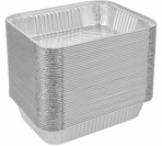 48x Aluminium Disposable Foil Food Container Trays Pans Baking Roast Bulk 45x34x6.5cm