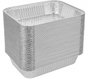 48x Aluminium Disposable Foil Food Container Trays Pans Baking Roast Bulk 45x34x6.5cm