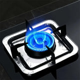 480x Aluminium Disposable Foil Stove Burner Covers Bulk - Square - Top-Down View