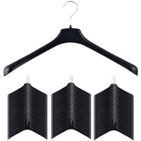 60x JACKET HANGER Heavy Duty 460mm Commercial Pants Clothing Coat BULK R51L - Front View