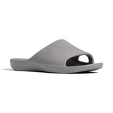 Archline Rebound Orthotic Slides Flip Flop Thongs Slip On Arch Support - Stone Grey - Euro 37 - Close-Up Angle