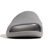 Archline Rebound Orthotic Slides Flip Flop Thongs Slip On Arch Support - Stone Grey - Euro 38 - Rear View