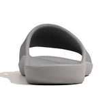Archline Rebound Orthotic Slides Flip Flop Thongs Slip On Arch Support - Stone Grey - Euro 40 - Close-Up Angle