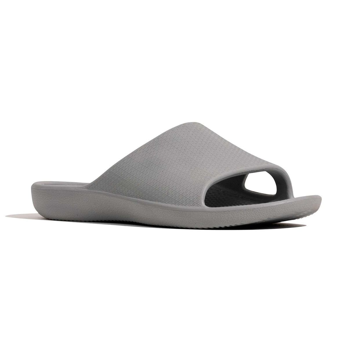 Archline Rebound Orthotic Slides Flip Flop Thongs Slip On Arch Support - Stone Grey - Euro 46