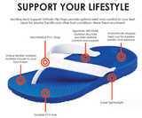 ARCHLINE Orthotic Thongs Arch Support Shoes Flip Flops - Pastel Pink - EUR 36 - Close-Up Angle