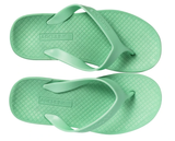 ARCHLINE Orthotic Thongs Arch Support Shoes Footwear Flip Flops - Dew Green - EUR 40 - 45-Degree Angle