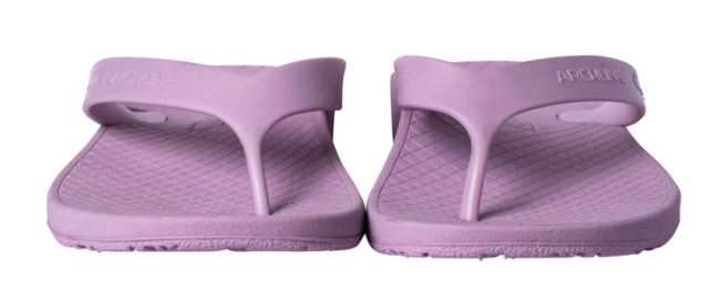 ARCHLINE Orthotic Flip Flops Thongs Arch Support Shoes Footwear - Lilac Purple - EUR 36
