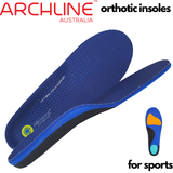 Archline Active Orthotics Full Length Arch Support Pain Relief - For Sports & Exercise - M (EU 40-42) - Front View