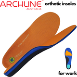 Archline Active Orthotics Full Length Arch Support Pain Relief Insoles - For Work - M (EU 40-42) - Front View