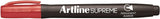 Artline Supreme Permanent Markers - Assorted Colours 15 pack - 45-Degree Angle