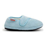 ARCHLINE Orthotic Plus Slippers Closed Scuffs Pain Relief Moccasins - Baby Blue - EU 41 - Rear View