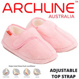ARCHLINE Orthotic Plus Slippers Closed Scuffs Pain Relief Moccasins - Pink - EU 37