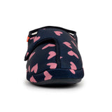 ARCHLINE Orthotic Plus Slippers Closed Scuffs Pain Relief Moccasins - Navy Hearts - EU 38 - Rear View