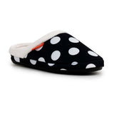ARCHLINE Orthotic Slippers Slip On Arch Scuffs Pain Relief Moccasins - Polka Dots - EU 41 - 45-Degree Angle