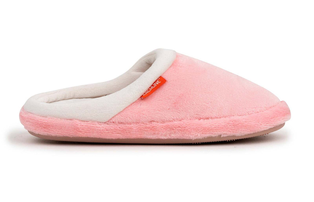 ARCHLINE Orthotic Slippers Slip On Arch Scuffs Pain Relief Moccasins - Pink - EU 35