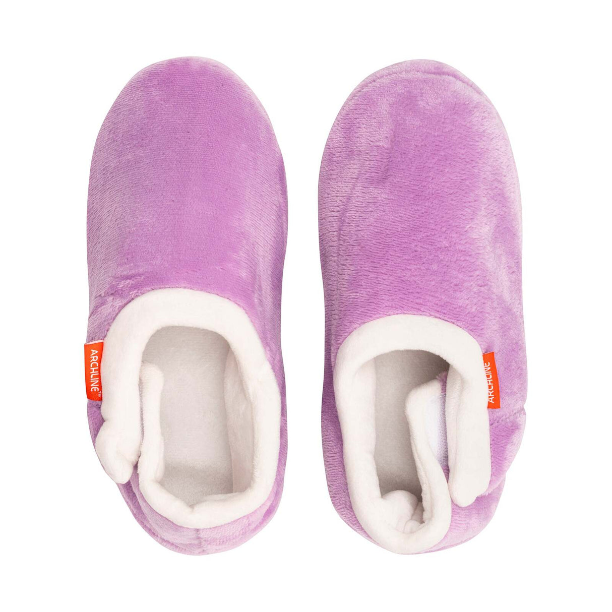 ARCHLINE Orthotic Slippers CLOSED Arch Scuffs Pain Relief Moccasins - Lilac - EU 38