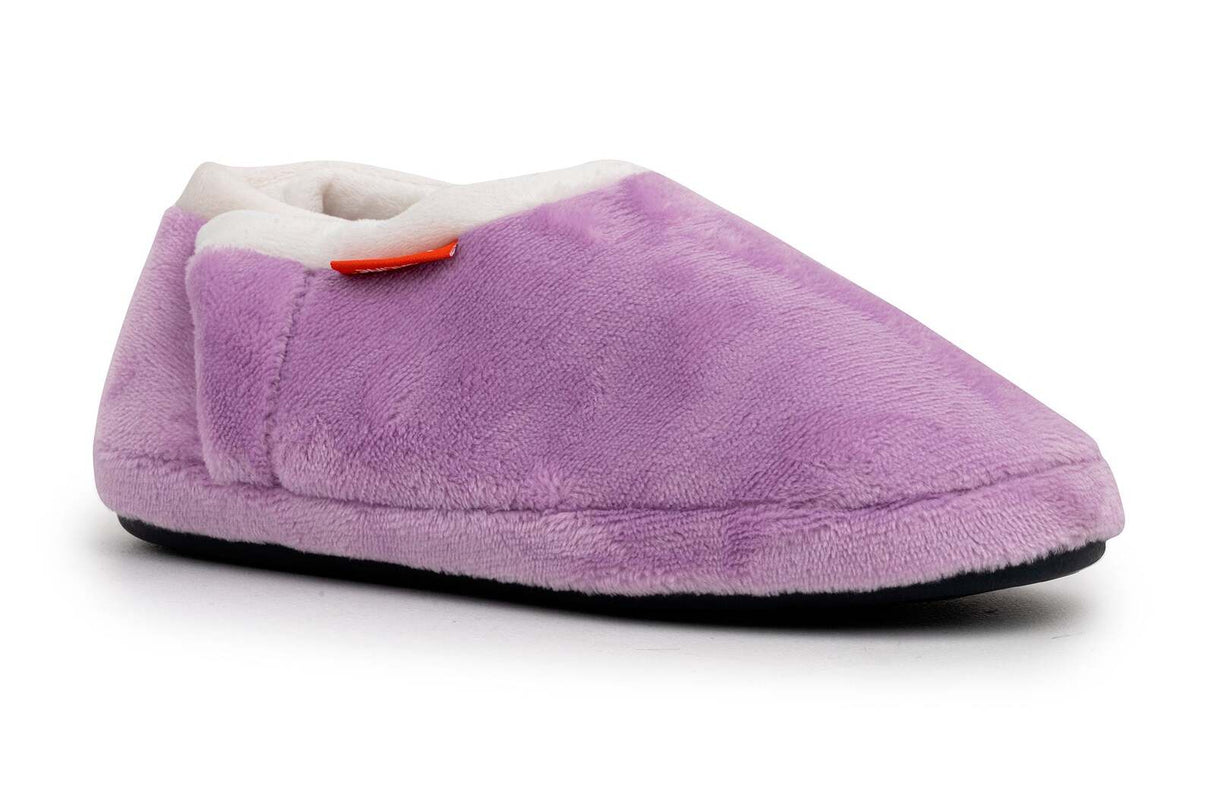 ARCHLINE Orthotic Slippers CLOSED Arch Scuffs Pain Relief Moccasins - Lilac - EU 38
