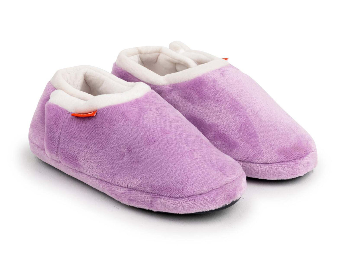 ARCHLINE Orthotic Slippers CLOSED Arch Scuffs Pain Relief Moccasins - Lilac - EU 43