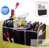 Deluxe Collapsible Car Boot Organiser with Cooler Bag Trunk Storage Bag Folding - Side View