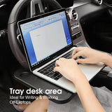 Multi Function Handy Car Table Tray Stand Laptop Drink Holder Eating Food Desk - Close-Up Angle