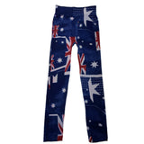 Australia Flag Womens Leggings OZ Au Aussie Pants Bottoms Australian - Front View