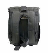 23.5L Leuts Deluxe School Backpack - Grey with Dual Compartments - Side View
