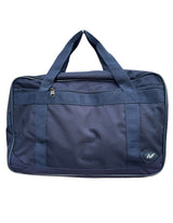 44L Foldable Duffel Bag Gym Sports Luggage Travel Foldaway School Bags - Dark Navy - Front View