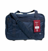 44L Foldable Duffel Bag Gym Sports Luggage Travel Foldaway School Bags - Navy - Front View