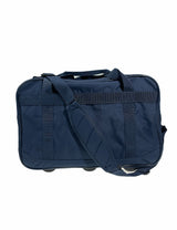 44L Foldable Duffel Bag Gym Sports Luggage Travel Foldaway School Bags - Navy - Side View